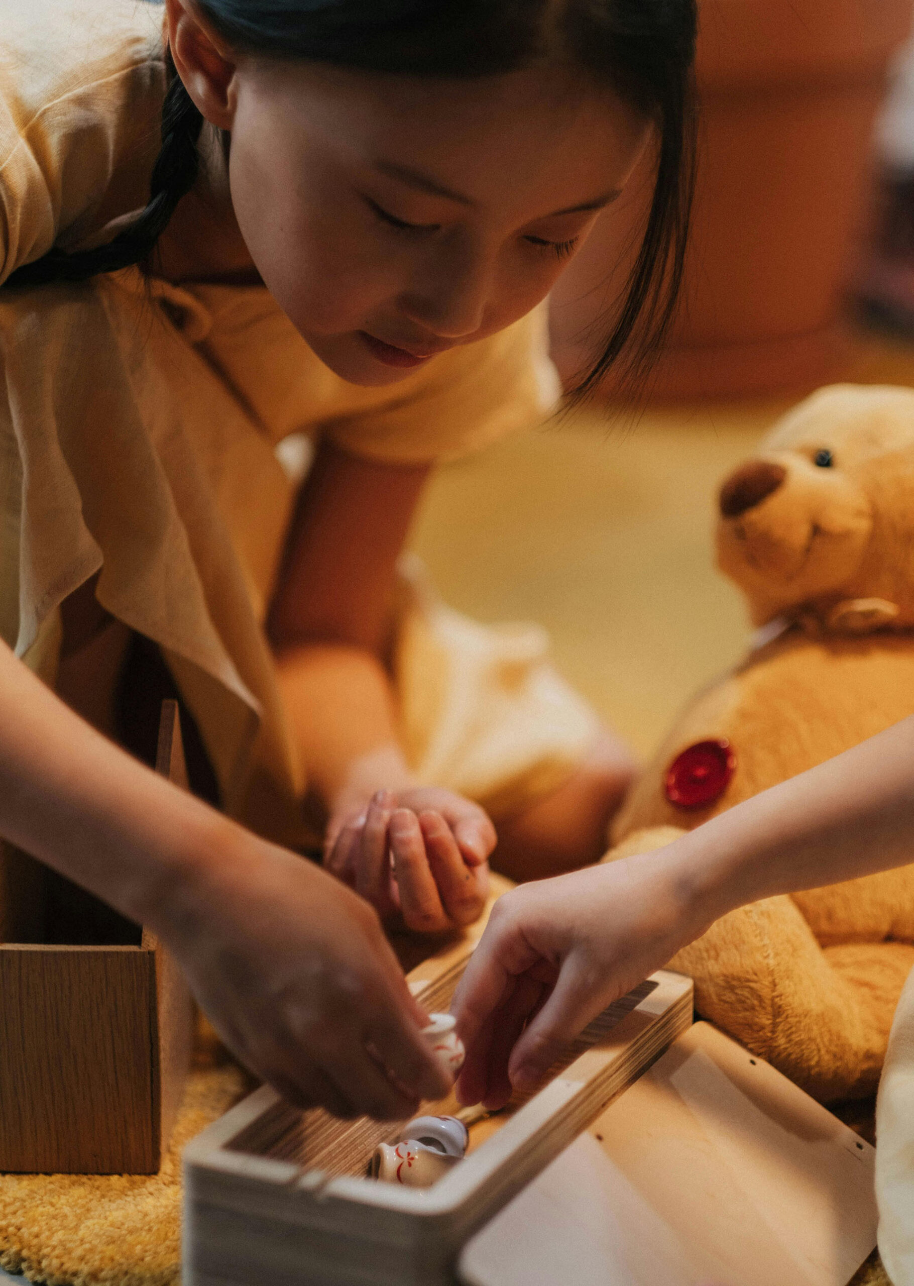 Girl keeping precious items safe - Banner
